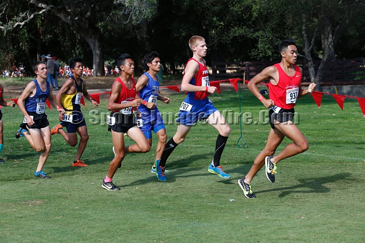 2014StanfordD1Boys-004.JPG - D1 boys race at the Stanford Invitational, September 27, Stanford Golf Course, Stanford, California.